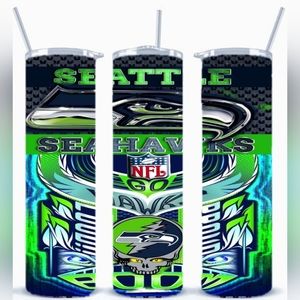 Sea hawks football tumbler